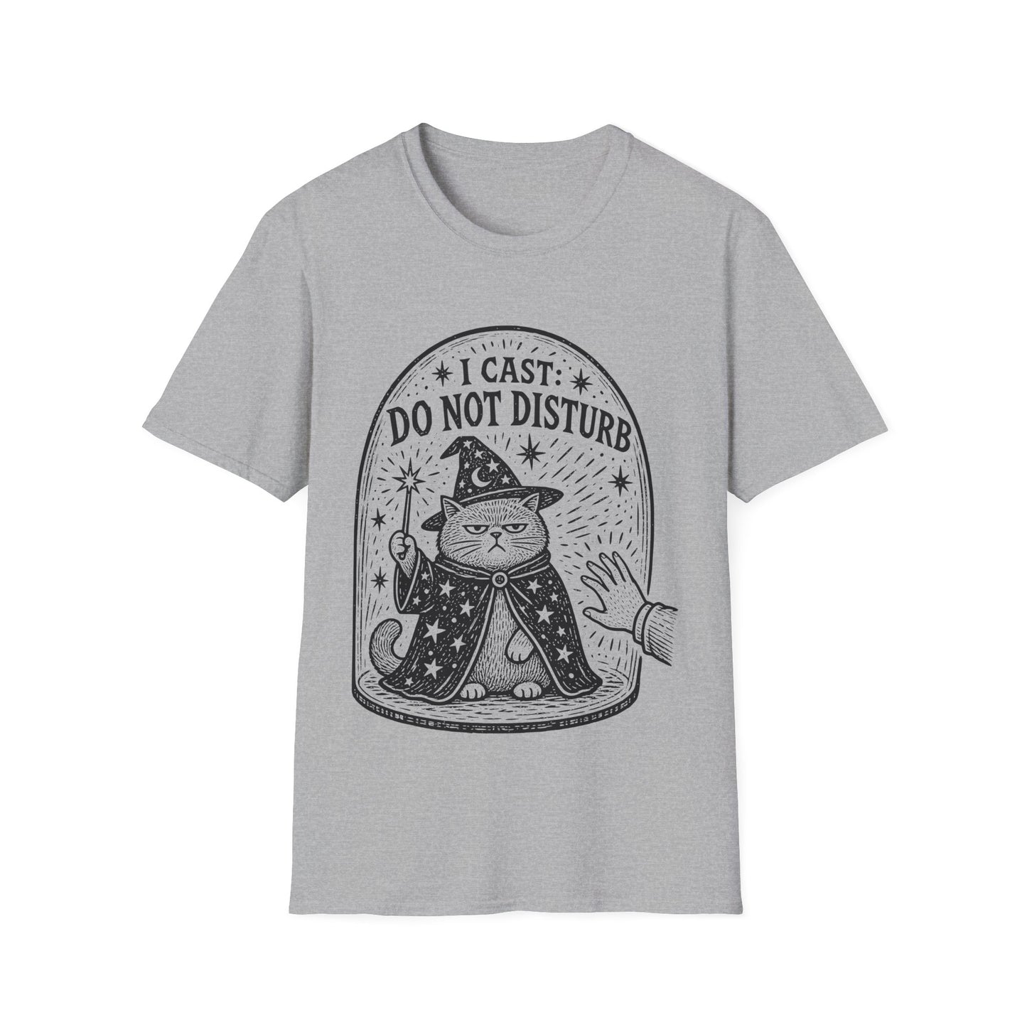 I Cast Do Not Disturb Funny Wizard Cat T-Shirt