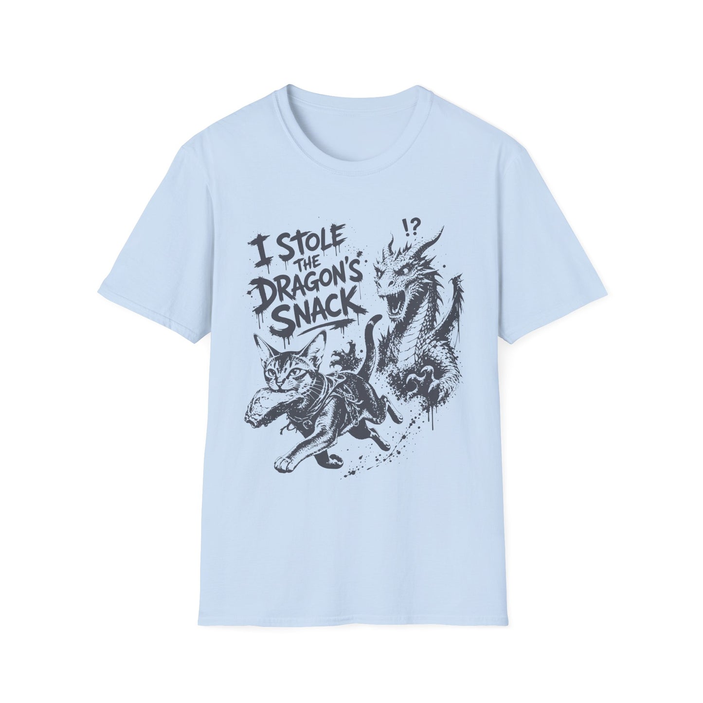 I Stole the Dragon’s Snack Funny Abyssinian Rogue Cat T-Shirt