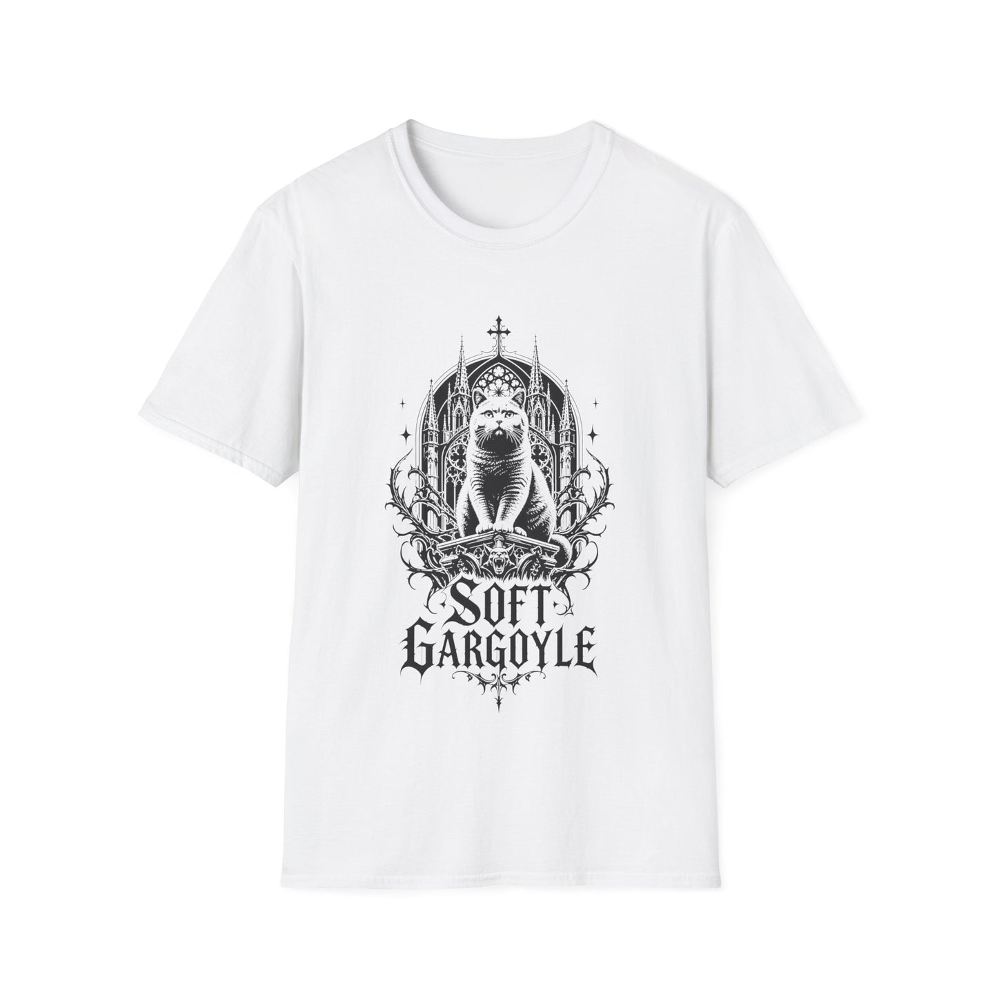 Soft Gargoyle Gothic Cat T-Shirt