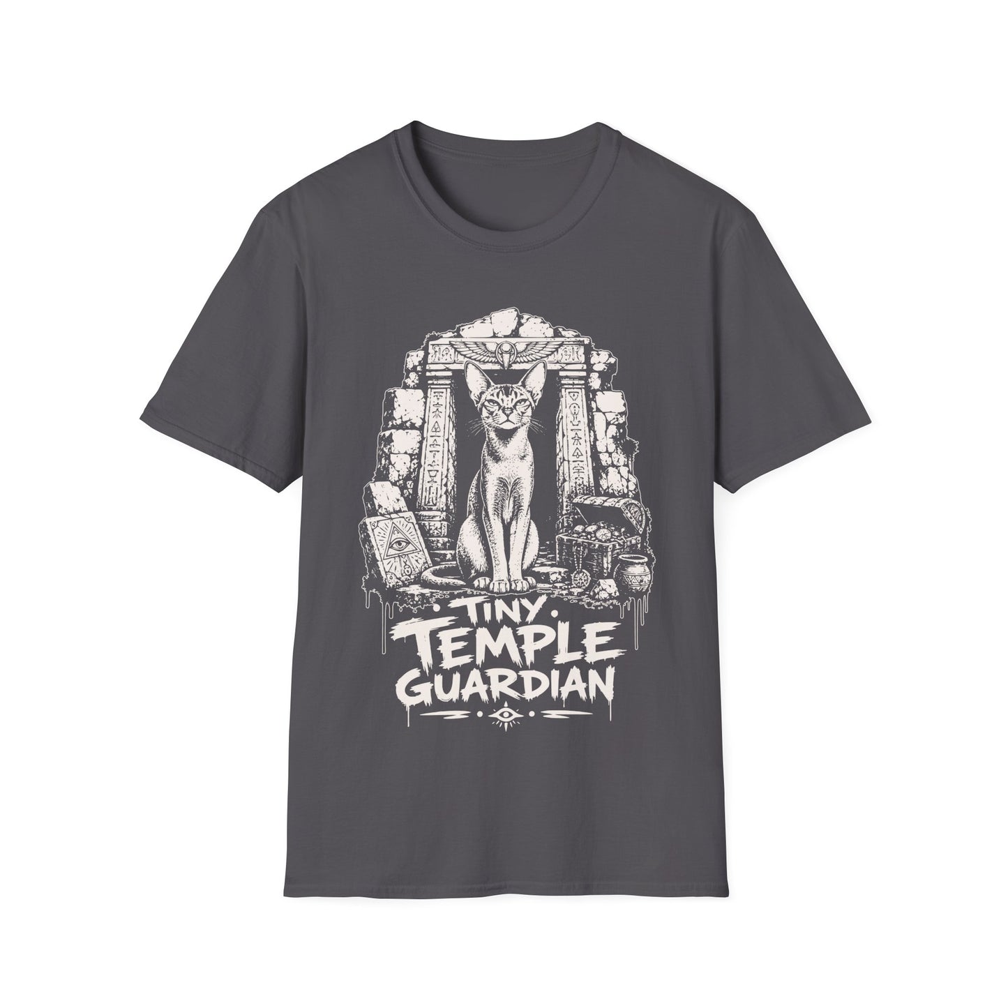 Tiny Temple Guardian Abyssinian Adventure Cat T-Shirt