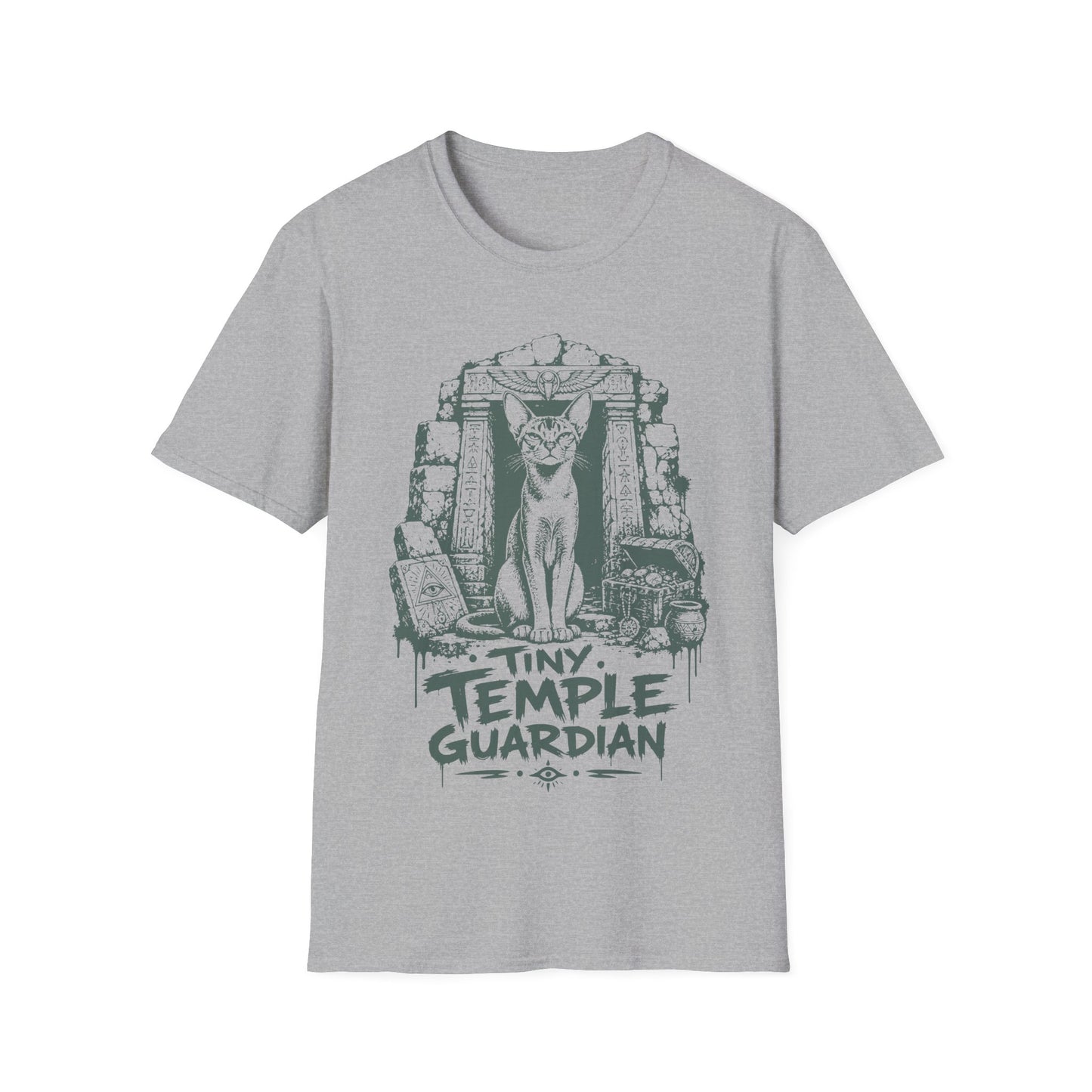 Tiny Temple Guardian Abyssinian Adventure Cat T-Shirt