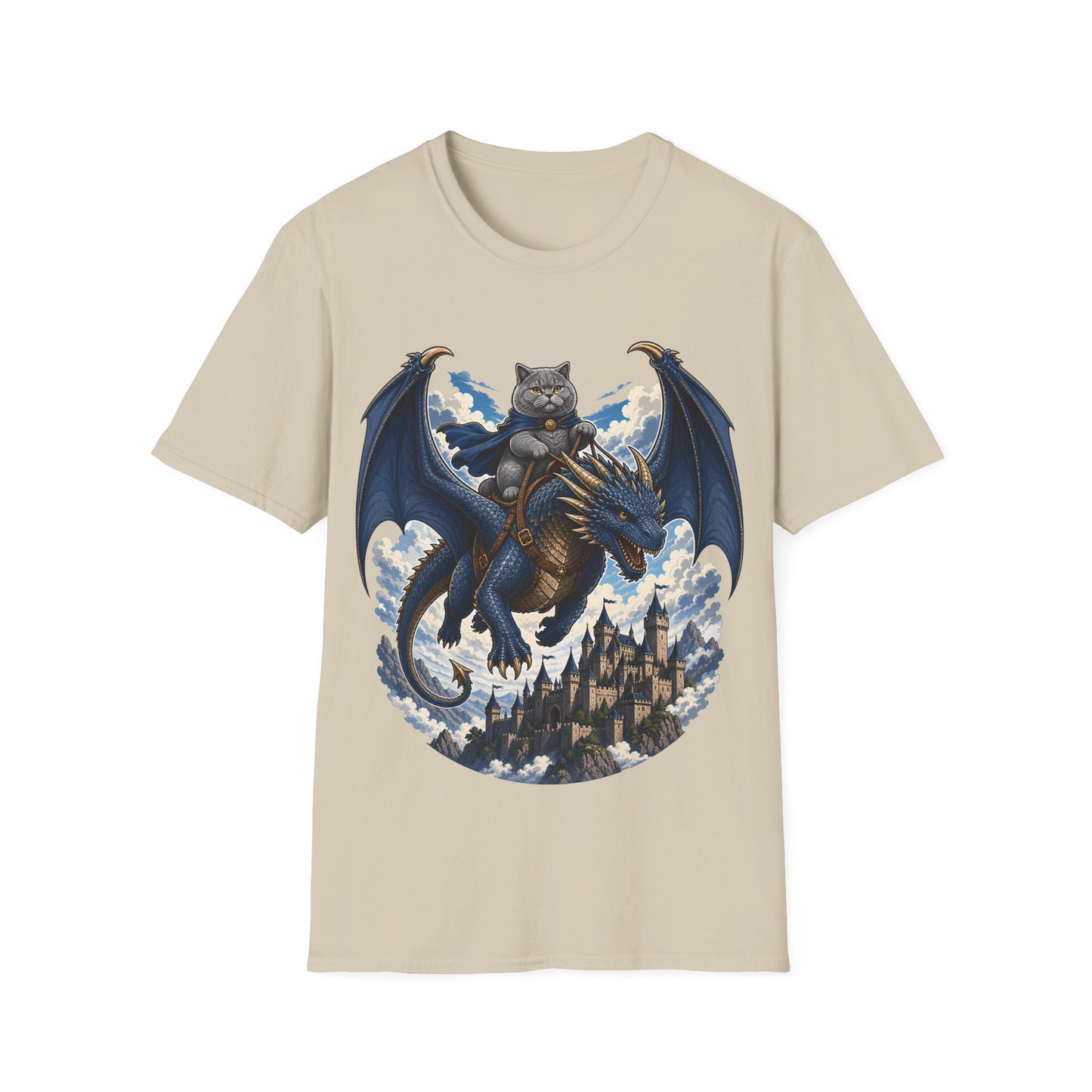 Skybound Dragon Rider Cat T-Shirt