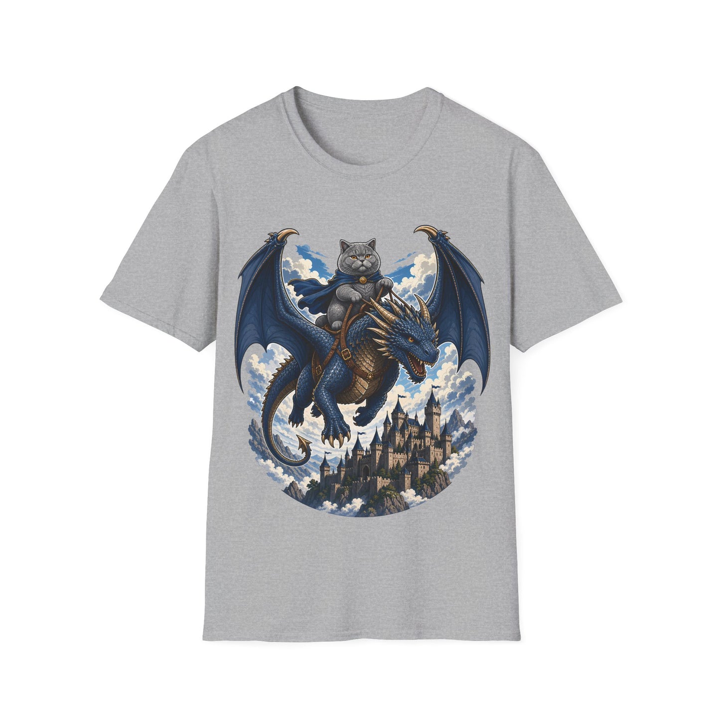 Skybound Dragon Rider Cat T-Shirt