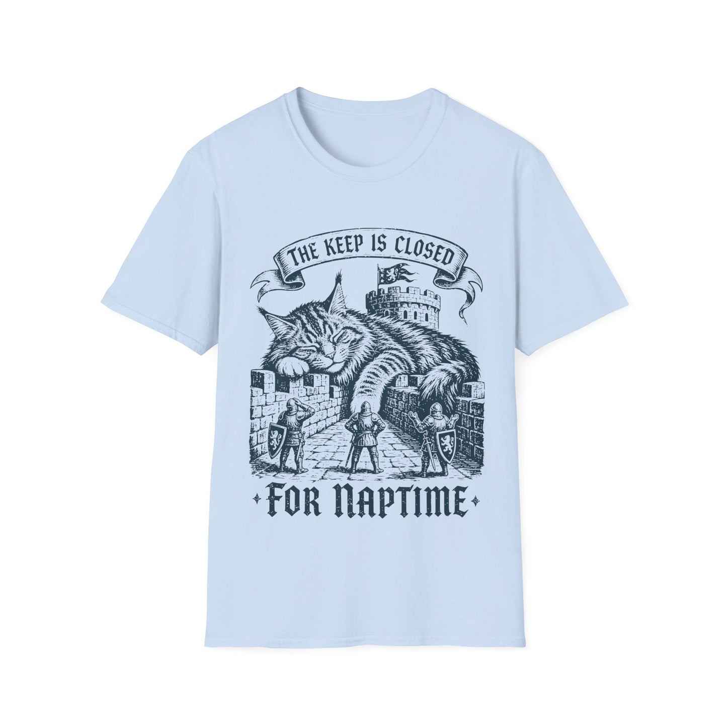 The Keep Is Closed for Naptime Funny Maine Coon Castle Cat T-Shirt