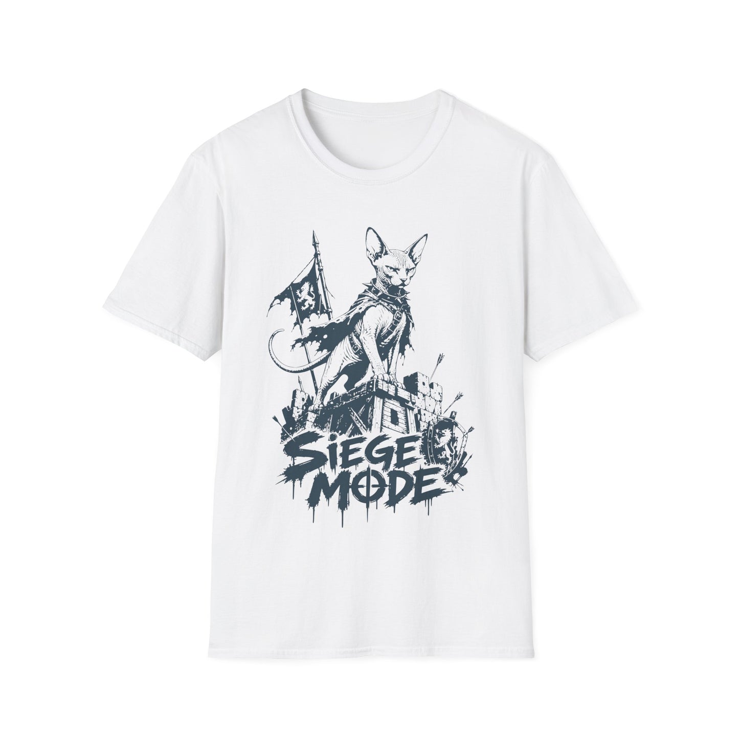 Siege Mode Sphynx Warrior Cat T-Shirt