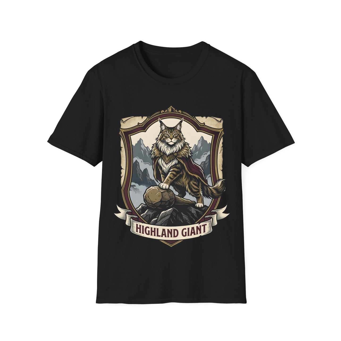 Highland Giant Maine Coon Cat T-Shirt