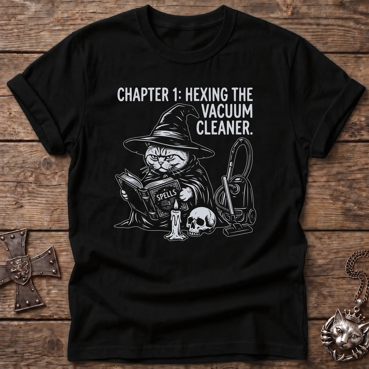 British Shorthair Hexing Vacuum T-Shirt