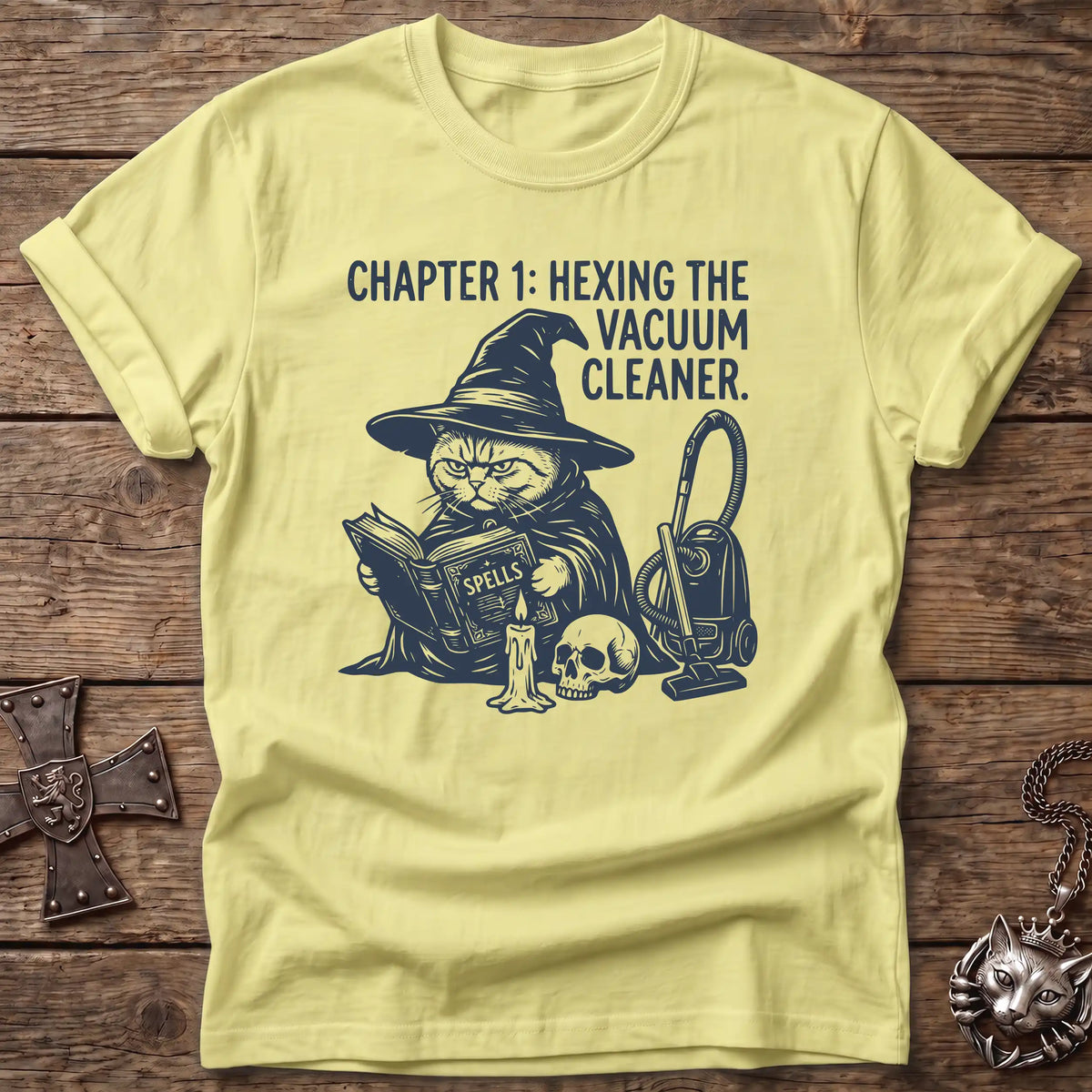 British Shorthair Hexing Vacuum T-Shirt