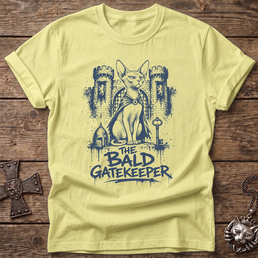 Bald Gatekeeper Sphynx Cat T-Shirt