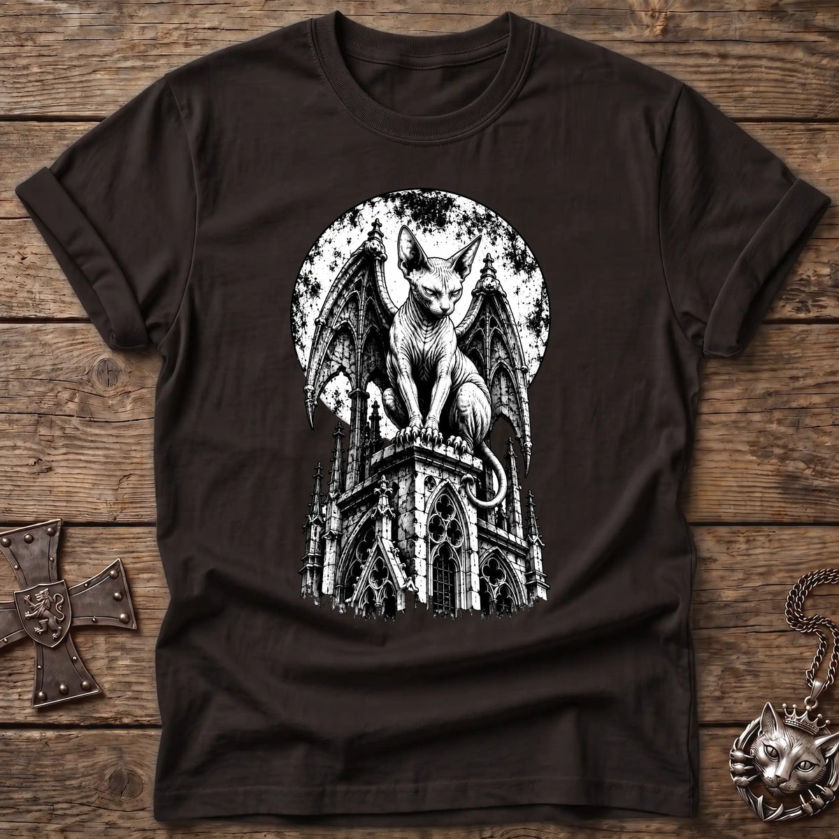 Gargoyle Sphynx Cat T-Shirt