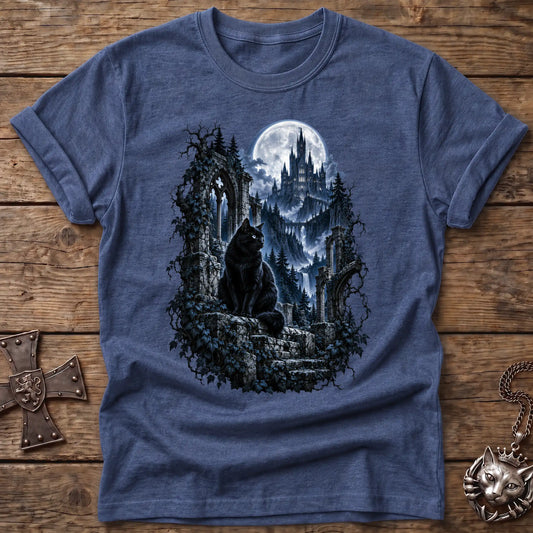 Moonlit Castle Cat T-Shirt