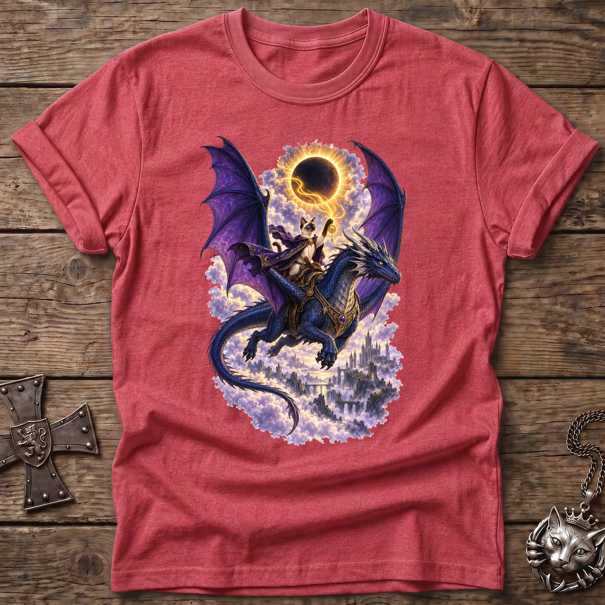 Siamese Eclipse Dragon Rider T-Shirt