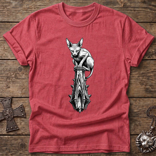 Gothic Spire Sphynx Guardian T-Shirt