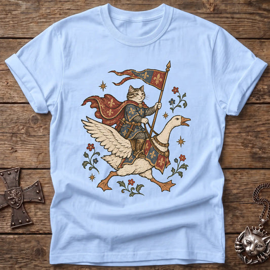 Goose Rider Cat Knight T-Shirt
