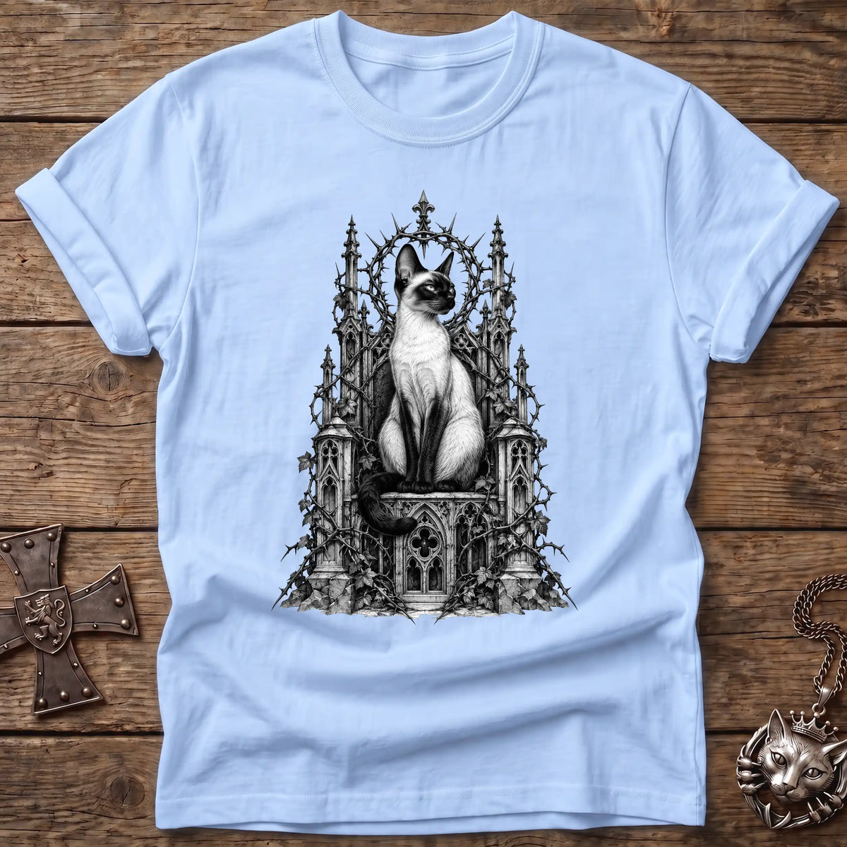Gothic Siamese Throne T-Shirt