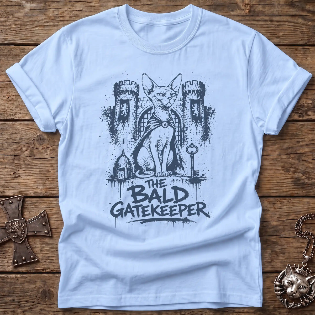 Bald Gatekeeper Sphynx Cat T-Shirt