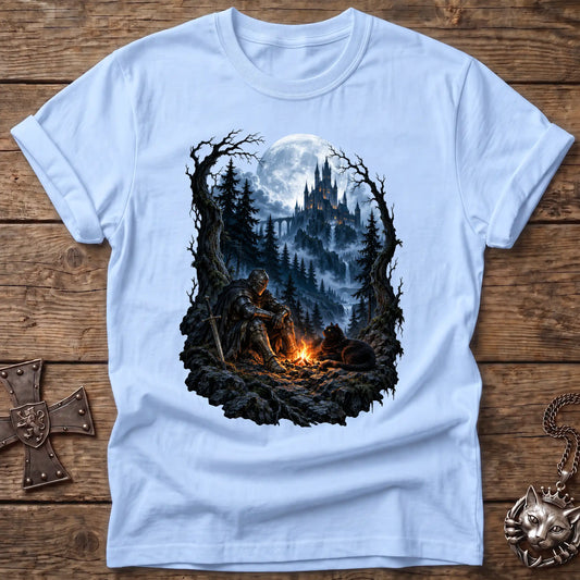 Moonlit Knight Cat T-Shirt