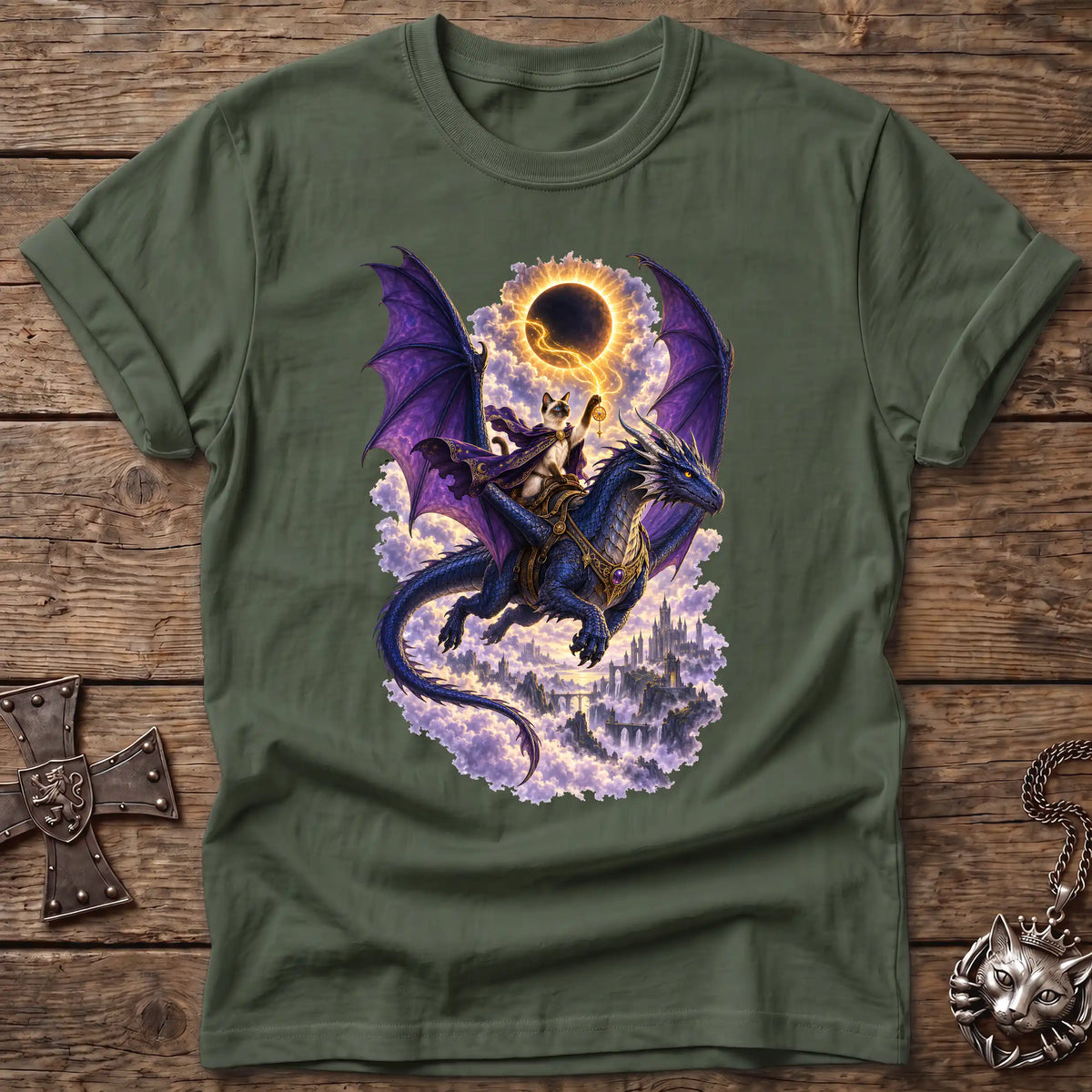 Siamese Eclipse Dragon Rider T-Shirt