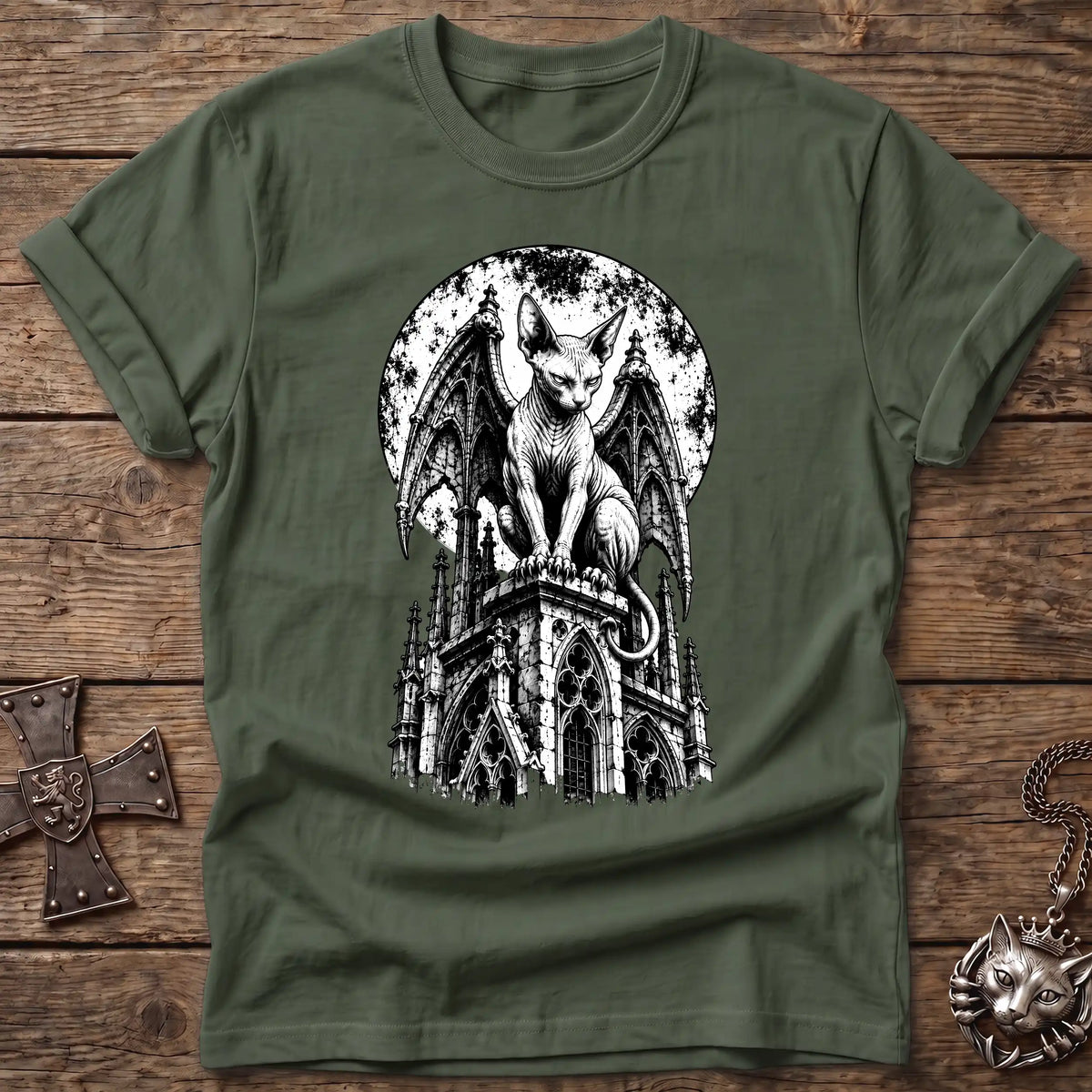 Gargoyle Sphynx Cat T-Shirt