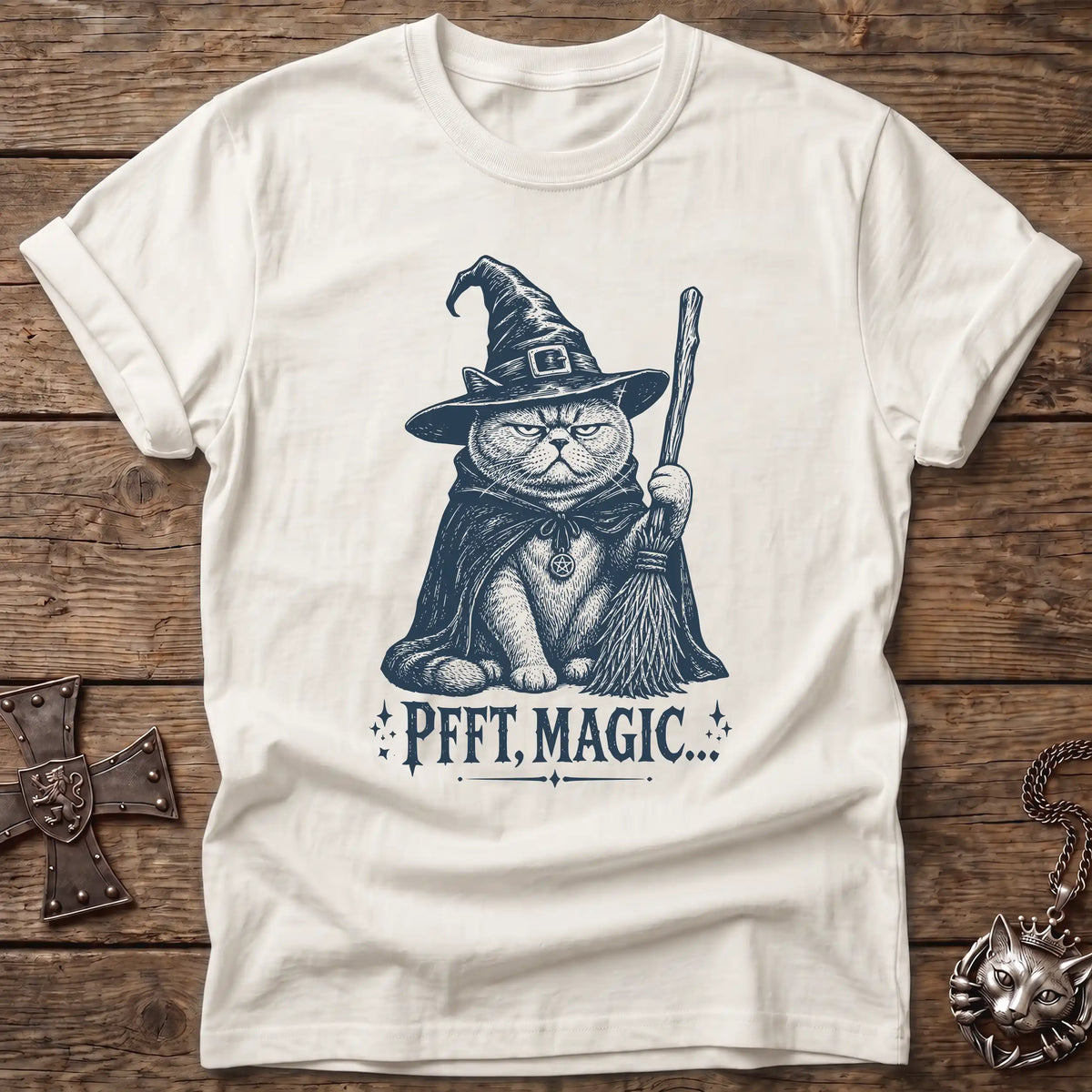 British Shorthair Witch Cat T-Shirt
