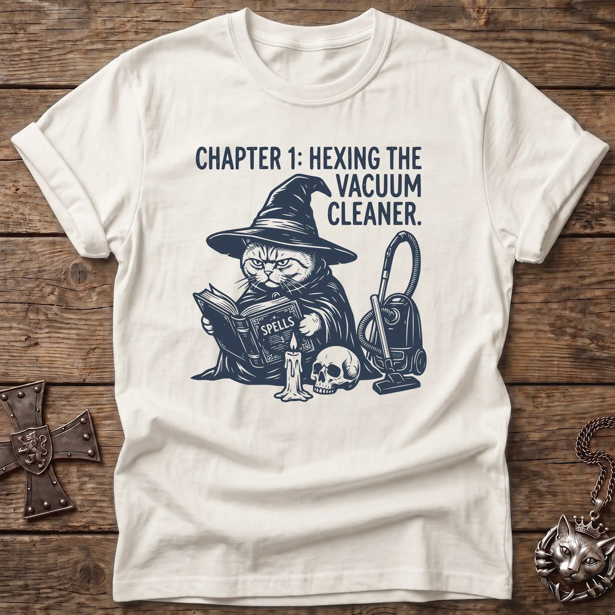 British Shorthair Hexing Vacuum T-Shirt