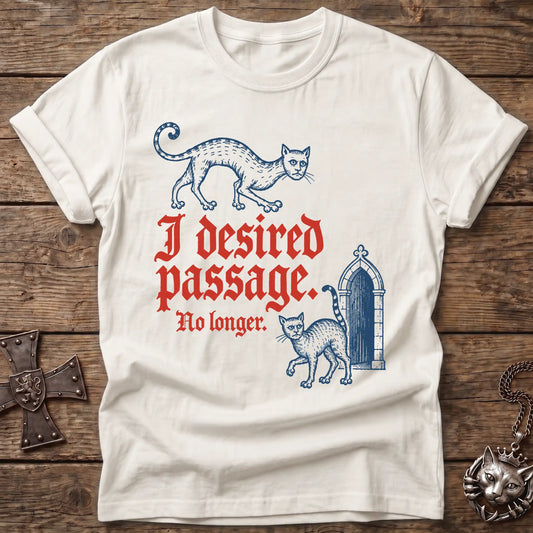 Desired Passage Medieval Cat T-Shirt