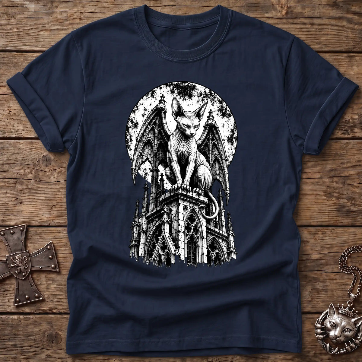 Gargoyle Sphynx Cat T-Shirt