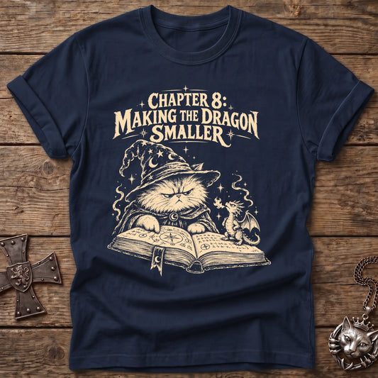Dragon Shrinking Wizard Cat T-Shirt