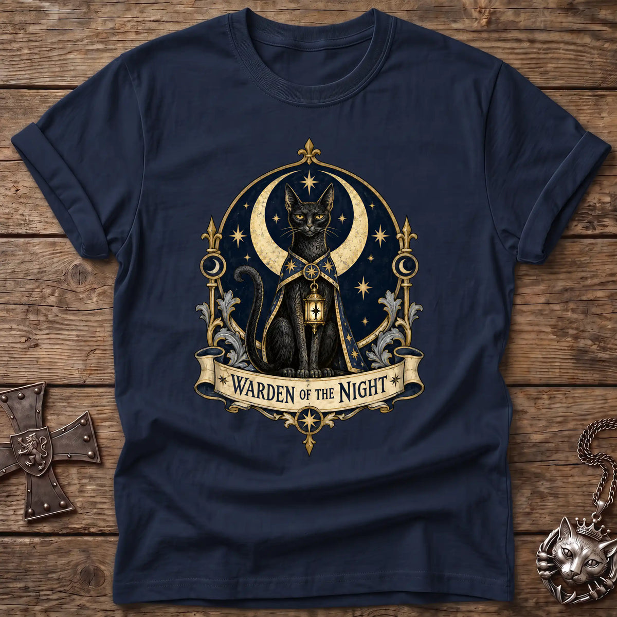 Night Warden Cat T-Shirt