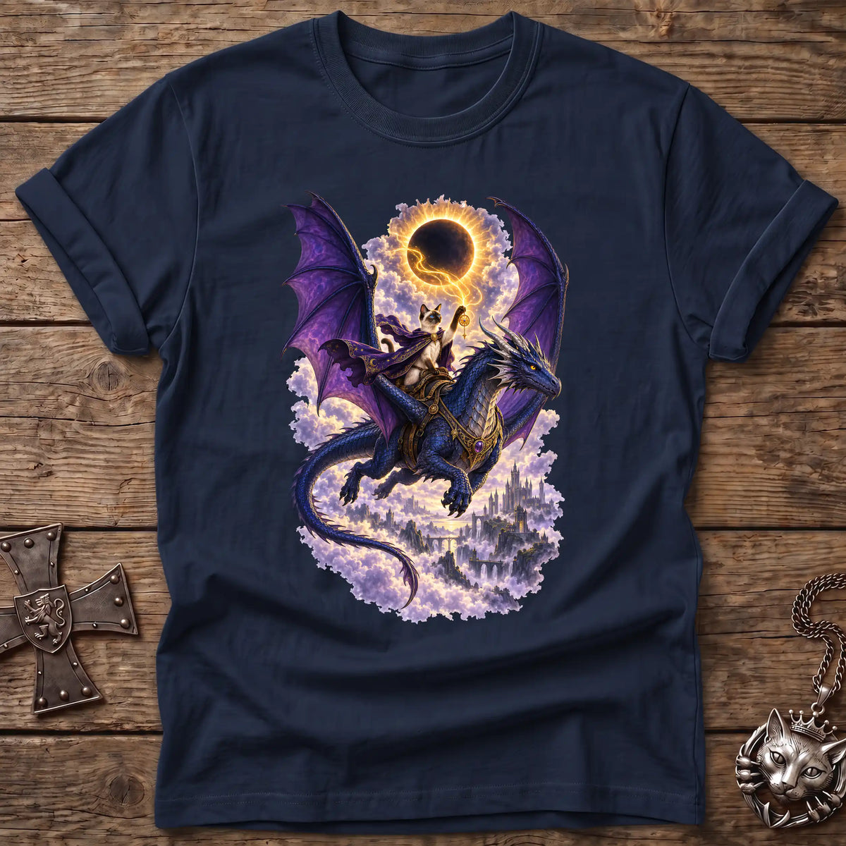 Siamese Eclipse Dragon Rider T-Shirt