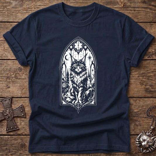 Gothic Cathedral Maine Coon T-Shirt