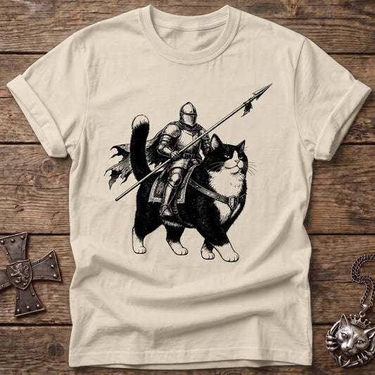 Knight Riding Cat T-Shirt