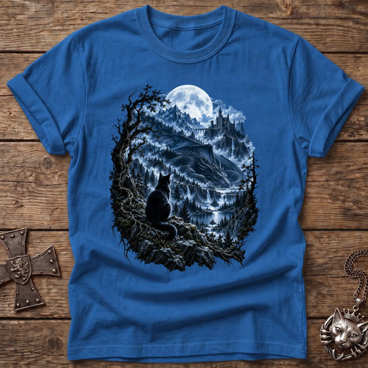 Moonlit Dragon Watch Cat T-Shirt