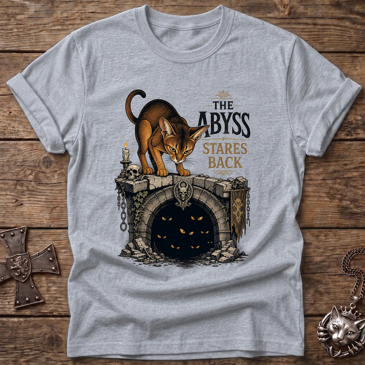 Abyss Stares Back Abyssinian T-Shirt