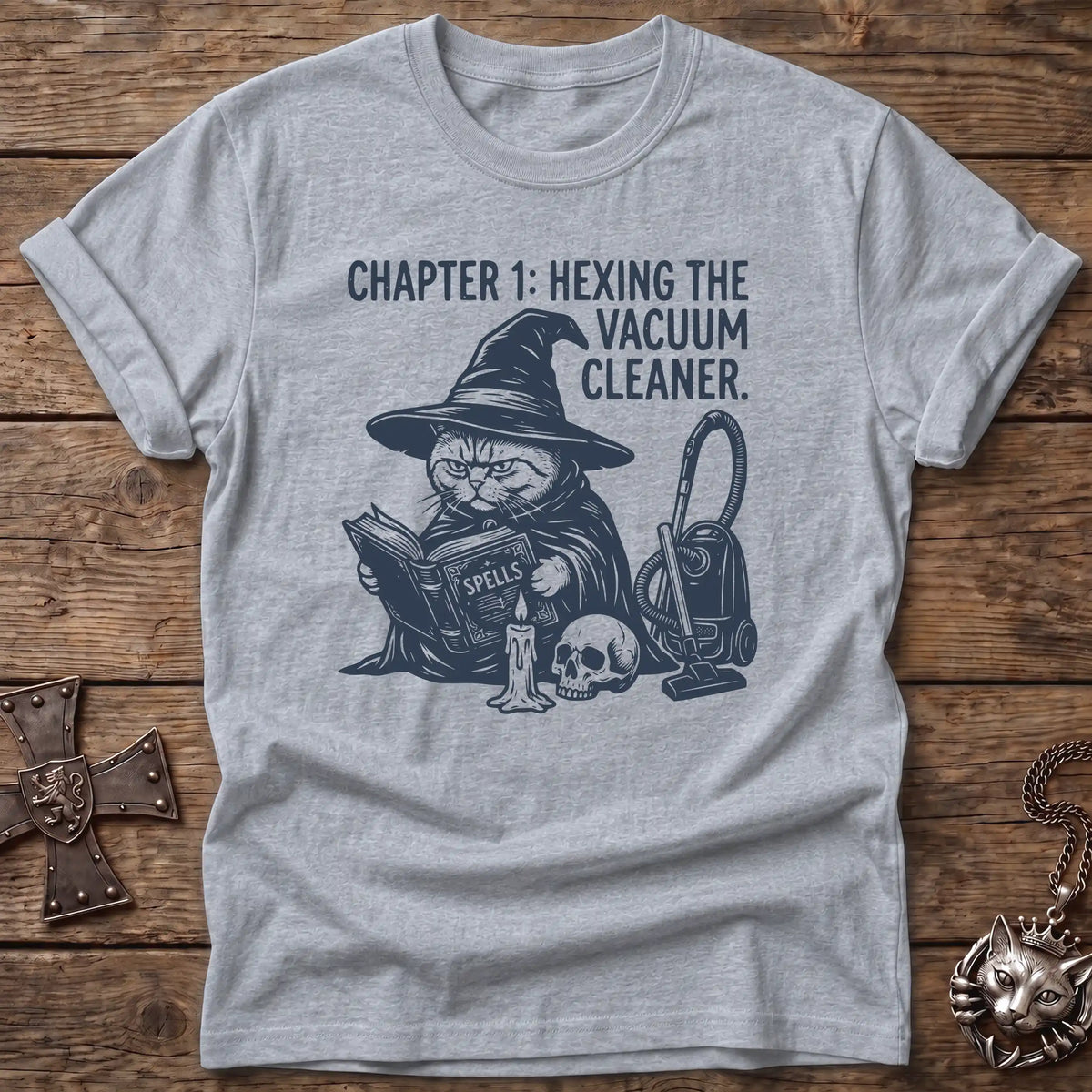 British Shorthair Hexing Vacuum T-Shirt