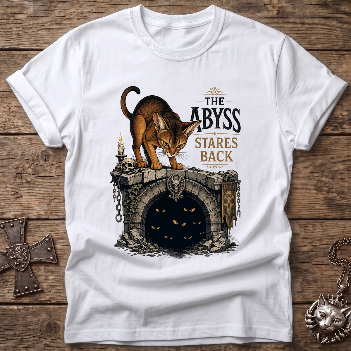 Abyss Stares Back Abyssinian T-Shirt