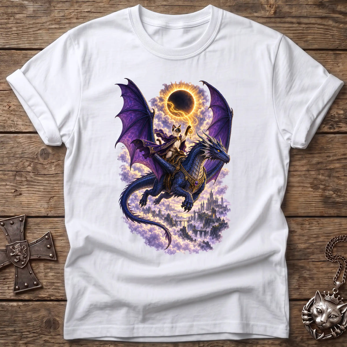 Siamese Eclipse Dragon Rider T-Shirt