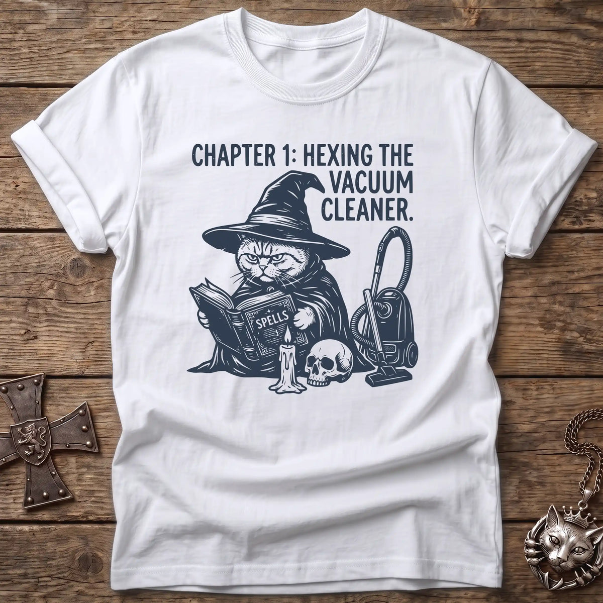 British Shorthair Hexing Vacuum T-Shirt