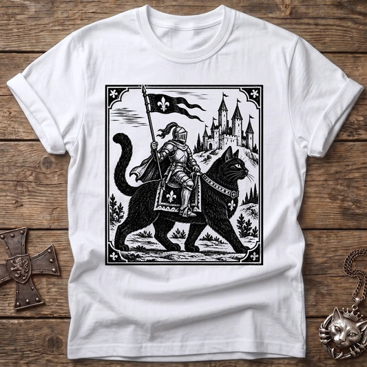 Castle Rider Cat Knight T-Shirt