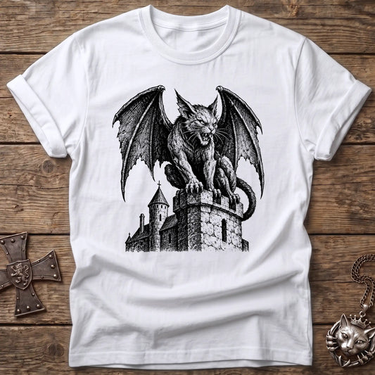 Gargoyle Cat Guardian T-Shirt